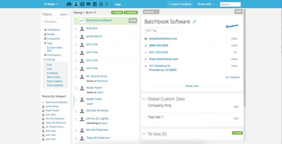 Read more about the article BatchBook – Small business CRM and Shared address book