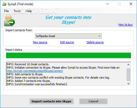 Read more about the article Synqit – Import your Gmail, Yahoo!, Outlook contacts into Skype